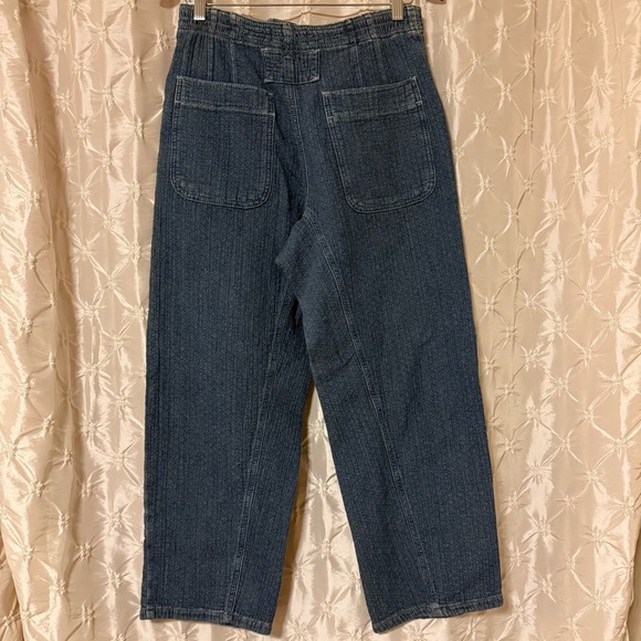Free People Midnight Voyage Harem Barrel Crop Jeans - Picture 8 of 16